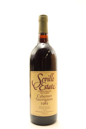 (1) 1981 Seville Estate Cabernet Sauvignon, Yarra Valley