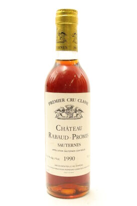 (1) 1990 Chateau Rabaud-Promis, Sauternes, 375ml