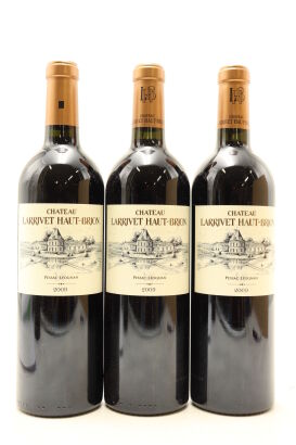 (3) 2009 Chateau Larrivet Haut-Brion, Pessac-Leognan [JR18.5] [WE94]