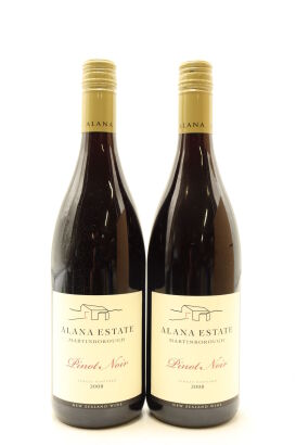 (2) 2008 Alana Estate Pinot Noir, Martinborough