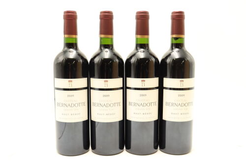 (4) 2009 Chateau Bernadotte, Haut-Medoc