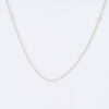 18ct White Gold, .20ct Diamond Set Necklace.