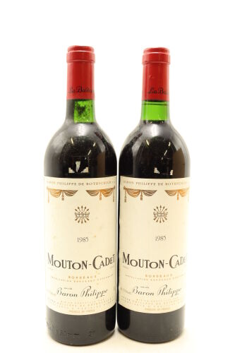 (2) 1985 Baron Philippe de Rothschild Mouton Cadet, Bordeaux