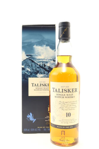 (1) Talisker 10 Year Old Single Malt Scotch Whisky, 45.8% ABV