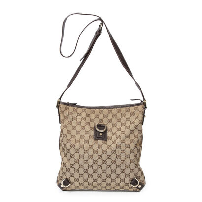 Gucci Canvas Messenger Bag with Adjustable Shoulder Strap