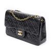 Chanel, Vintage, Classic Black Quilted Lambskin Double Flap Bag 23 - 2