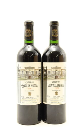 (2) 2001 Chateau Leoville Barton, Saint-Julien {JR17] [WE96]