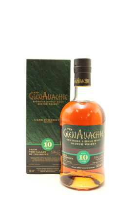 (1) GlenAllachie 10 Year Old Cask Strength Batch 3 Single Malt Scotch Whisky, 58.2% ABV