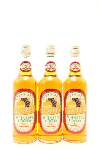 (3) Toffee Schnapps Liqueur, 13.9% ABV, 700ml