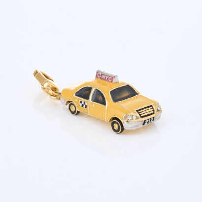 Juicy Couture NYC Cab Bag Charm with Box