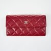 Chanel&nbsp;Rouge Caviar Classic Long Flap Wallet with Box