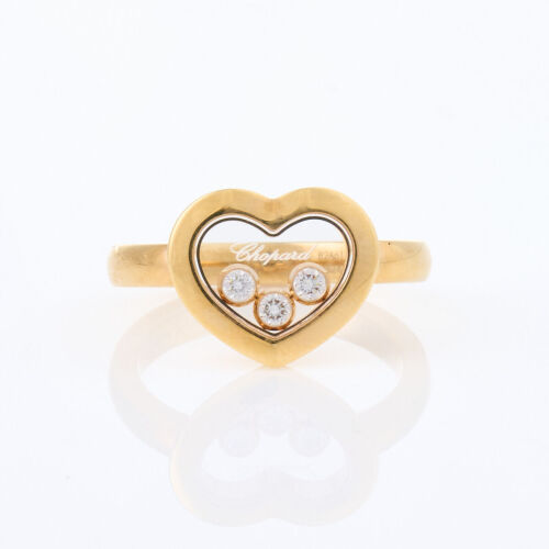 18ct Rose Gold, Chopard, Happy Diamonds Ring with Box