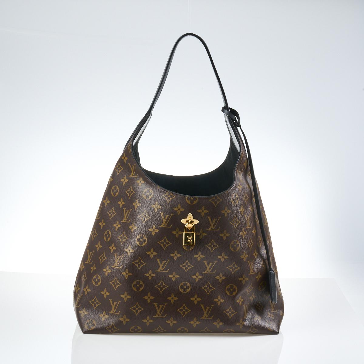 Louis Vuitton Monogram Flower Hobo Bag with Box
