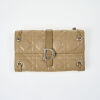 Christian Dior D-Flap Beige Cannage Quilted Leather Wallet with Box