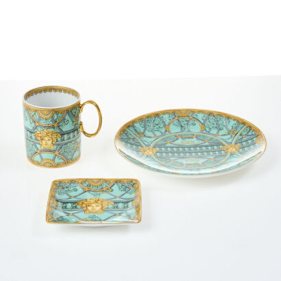 Versace La Scala Del Palazzo Verde 3 Piece Set by Rosenthal