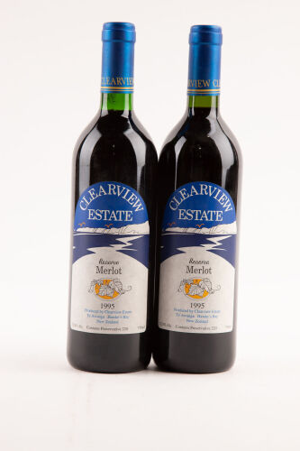 (2) 1995 Clearview Reserve Merlot, Hawke's Bay