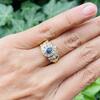 18ct Yellow Gold, .45ct Sapphire and .66ct Diamond Ring - 4