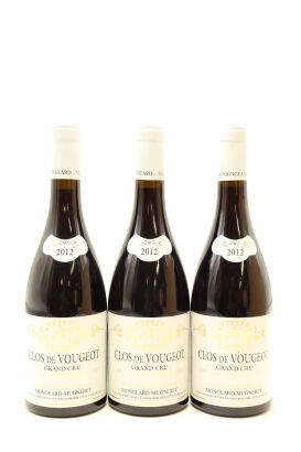 (3) 2012 Domaine Mongeard-Mugneret Clos de Vougeot Grand Cru, Cote de Nuits