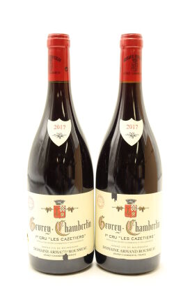 (2) 2017 Domaine Armand Rousseau Pere et Fils Les Cazetiers, Gevrey-Chambertin Premier Cru [JR17.5]