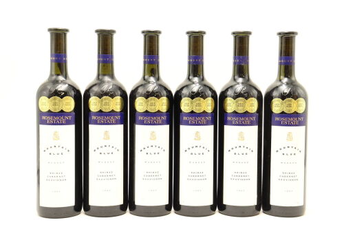 (6) 1997 Rosemount Estate Mountain Blue Shiraz - Cabernet Sauvignon, Mudgee (OWC)