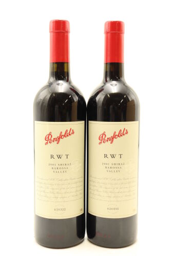 (2) 2001 Penfolds RWT Shiraz, Barossa Valley