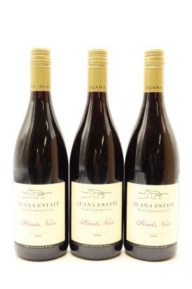 (3) 2008 Alana Estate Pinot Noir, Martinborough