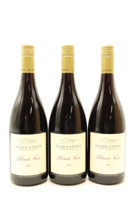(3) 2007 Alana Estate Pinot Noir, Martinborough
