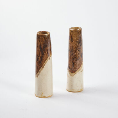 A Pair Of Austin Gregory Spiegel Vases