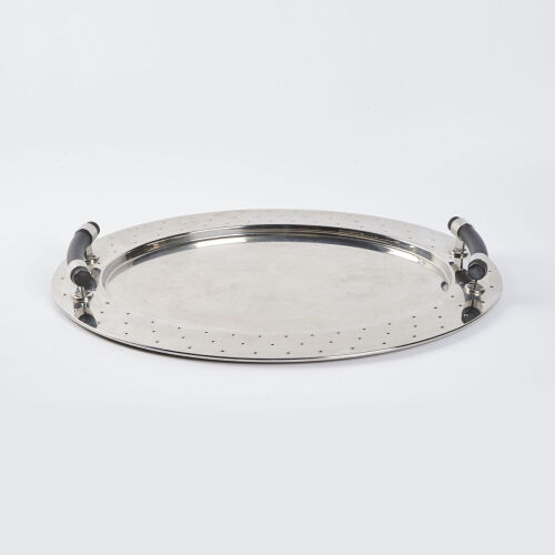 A Large Alessi Oval Tray By Michael Graves Circa 1994
