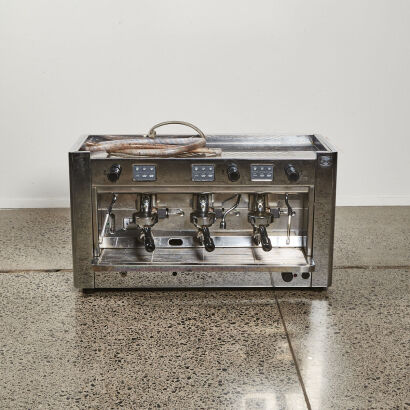 A Brasilia Three Group Espresso And Cappuccino Machine