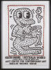 A Large Rare framed Keith Haring 1984 Exhibition Poster