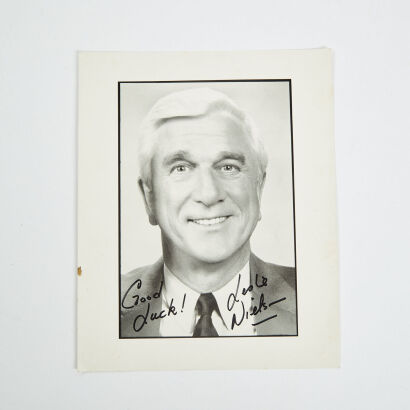 A Signed Photo Of Leslie Nielsen