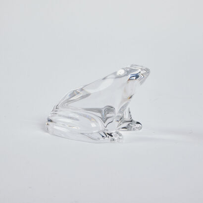 A Baccarat Glass Frog