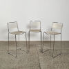 A Set Of Three Vintage Italian Giandomenico Belotti Spaghetti Barstools