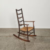 An Arts & Crafts Era Rocker With Rush Seating - 2