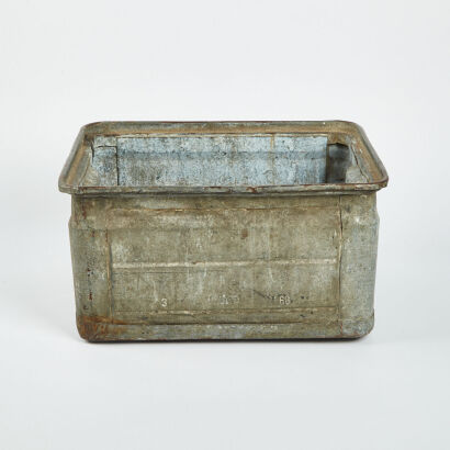 A Vintage Tin Storage Box