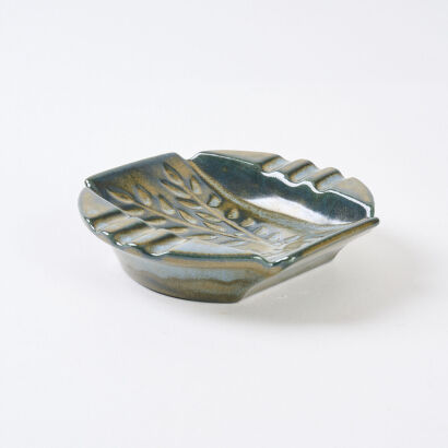 A Crown Lynn Greenstone Ceramica Ashtray