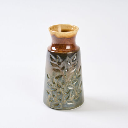 A Crown Lynn Greenstone Ceramica Vase