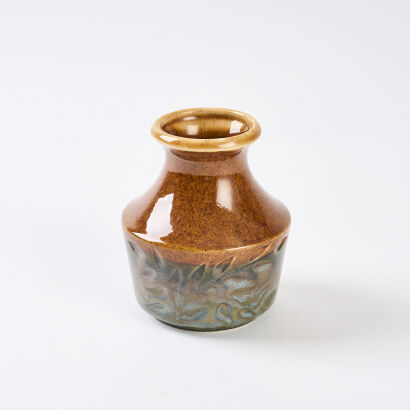 A Crown Lynn Greenstone Ceramica Vase