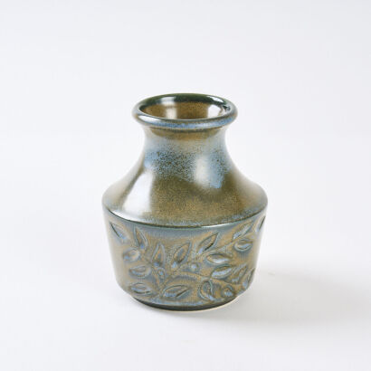 A Crown Lynn Greenstone Ceramica Vase