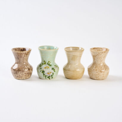 A Collection of Four Crown Lynn Vases