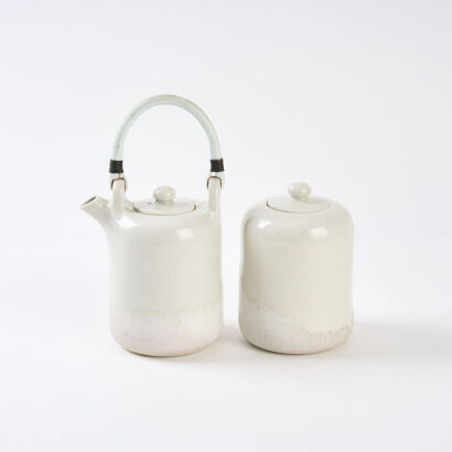 A Teapot and Jar by Jean Hastedt