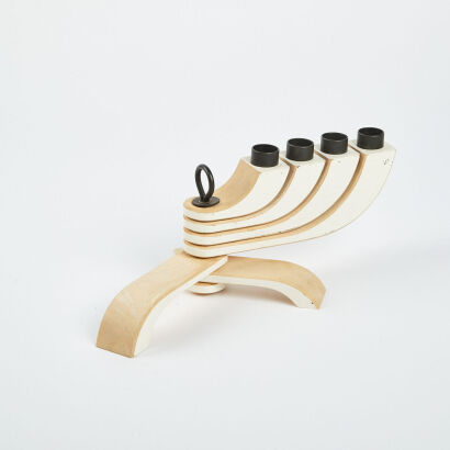 A Stockholm Design House Nordic Four Arm Candle Holder