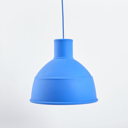 A Blue Muuto Unfold Pendant