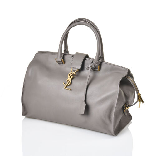 Yves Saint Laurent Monogram Taupe Cabas Tote Bag