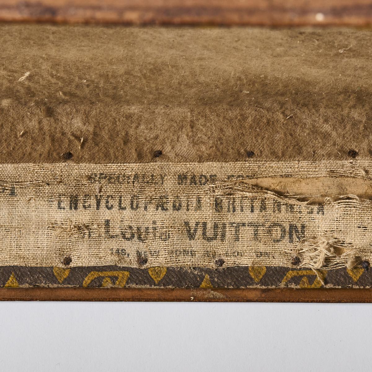 Antique Louis Vuitton Book Trunk Monogram Canvas Early 20th C Rare