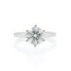 18ct White Gold, modern, 2.00ct Diamond Solitaire Ring