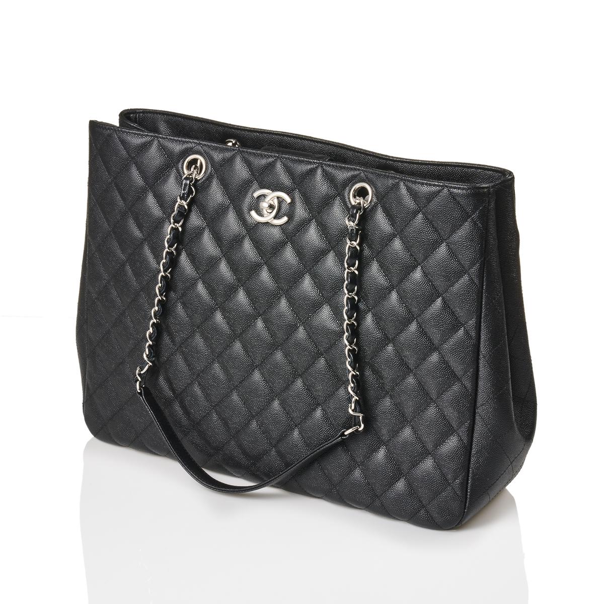 Chanel Caviar Large Classic Shopping Tote Bag