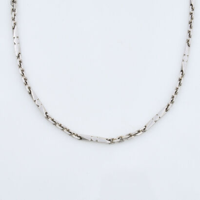 Fancy Cable Style Link, 57cm Platinum Chain