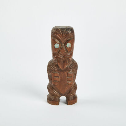 A Vintage Tiki With Paua Eyes